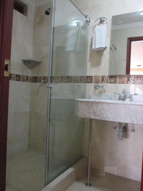 Koupelna v ubytování Hotel el Caimito