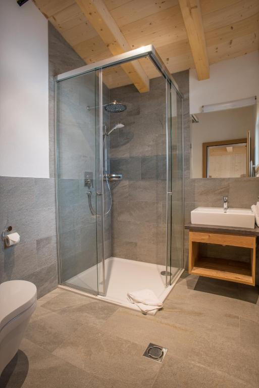 Koupelna v ubytování Alpenchalet Stadlpoint