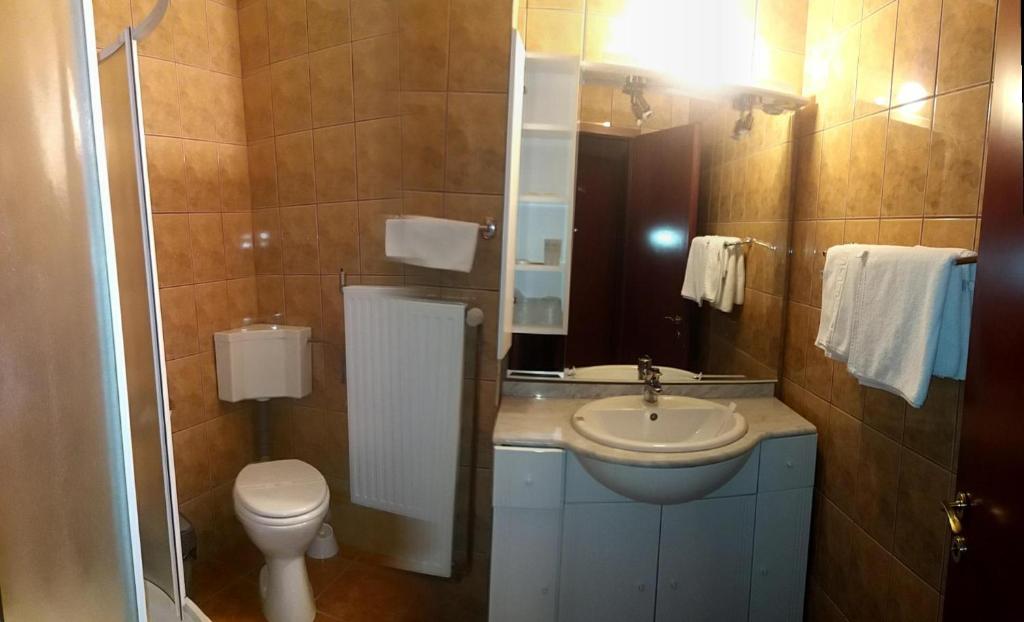 Koupelna v ubytování Hotel Express