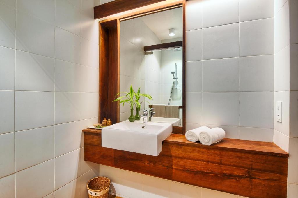Koupelna v ubytování Jetwing Ayurveda Pavilions