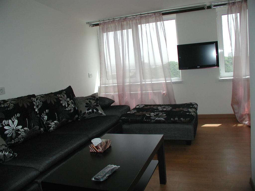 TV a/nebo společenská místnost v ubytování Hotel Grig