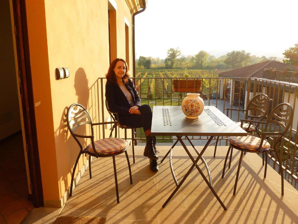 Balkón nebo terasa v ubytování Agriturismo Grillo Iole Winery