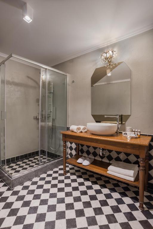 Koupelna v ubytování Ef Zin Hotel Arachova