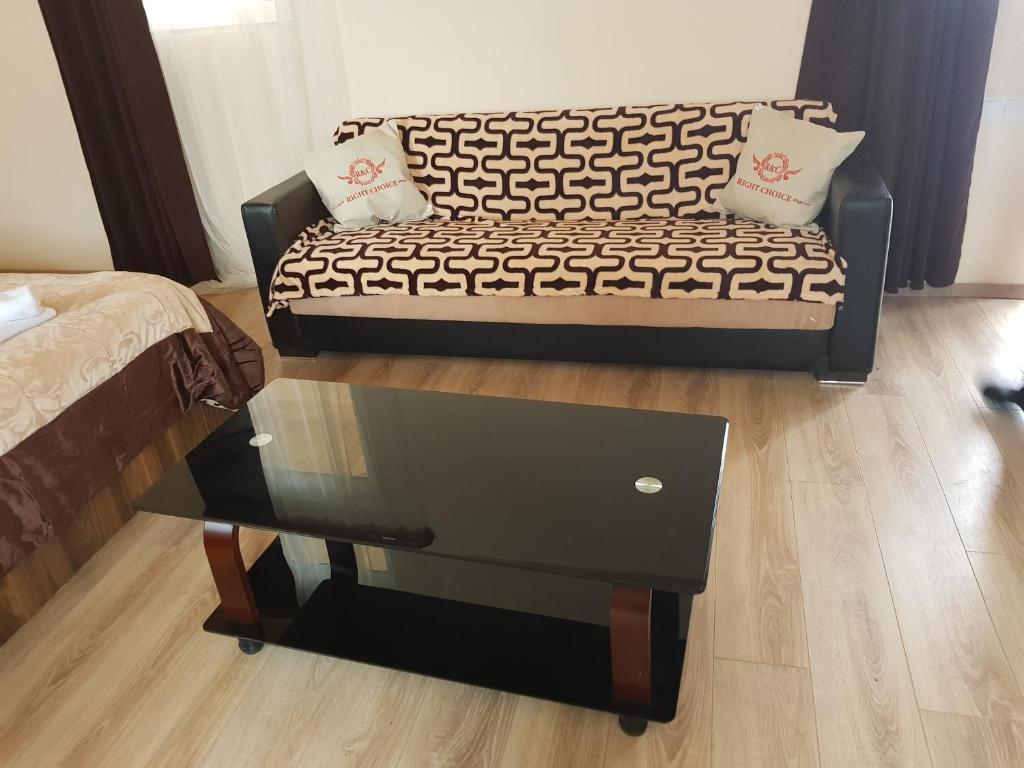 Posezení v ubytování Guest House Khergiani