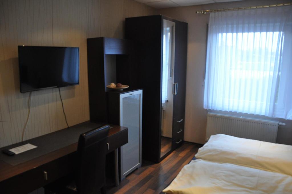 TV a/nebo společenská místnost v ubytování Hotel Neuzeit
