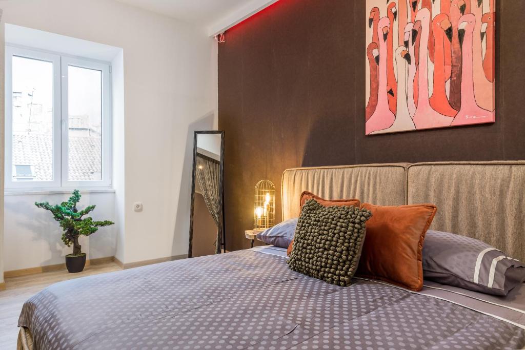 Posteľ alebo postele v izbe v ubytovaní Kappa apartments