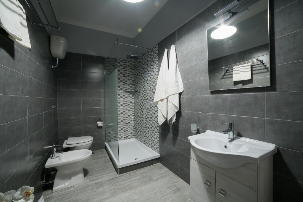Koupelna v ubytování B&B del Sole