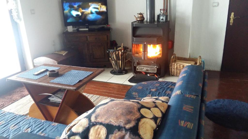TV a/nebo společenská místnost v ubytování Chalet The Best View