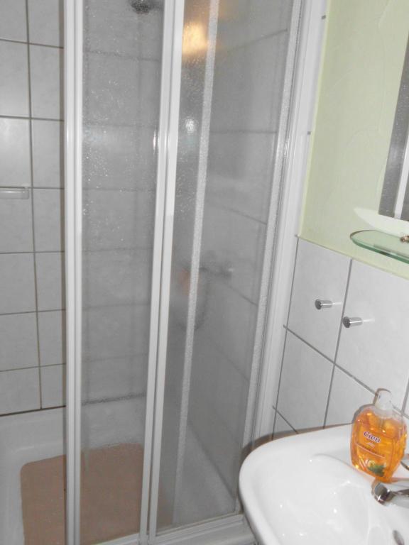 Koupelna v ubytování Hildfelder Stübchen