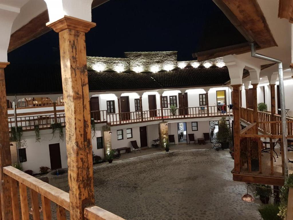 O edifício onde o hotel está situado