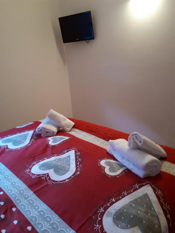 Postel nebo postele na pokoji v ubytování casa Lory