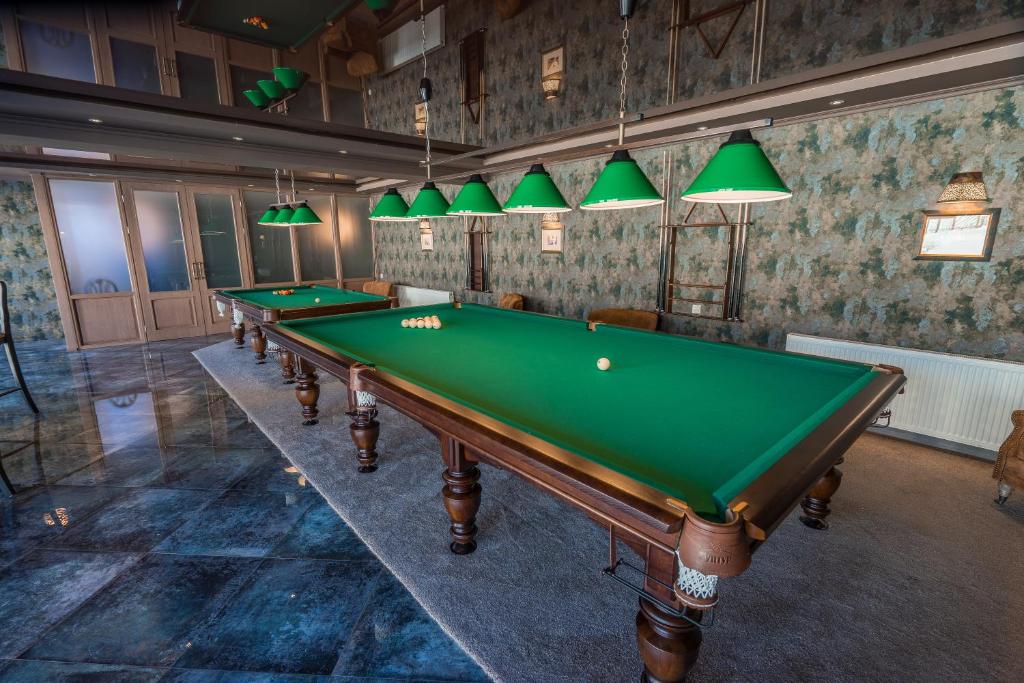 Biliár nebo kulečník v ubytování Hotel GoodAura
