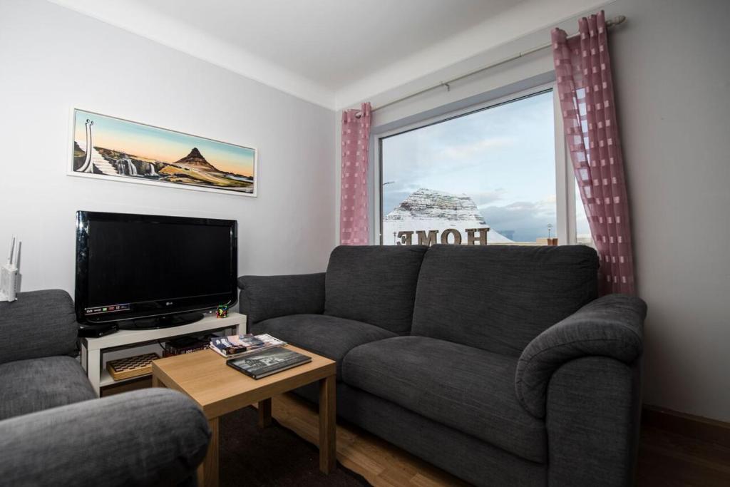 TV a/nebo společenská místnost v ubytování Guesthouse 43