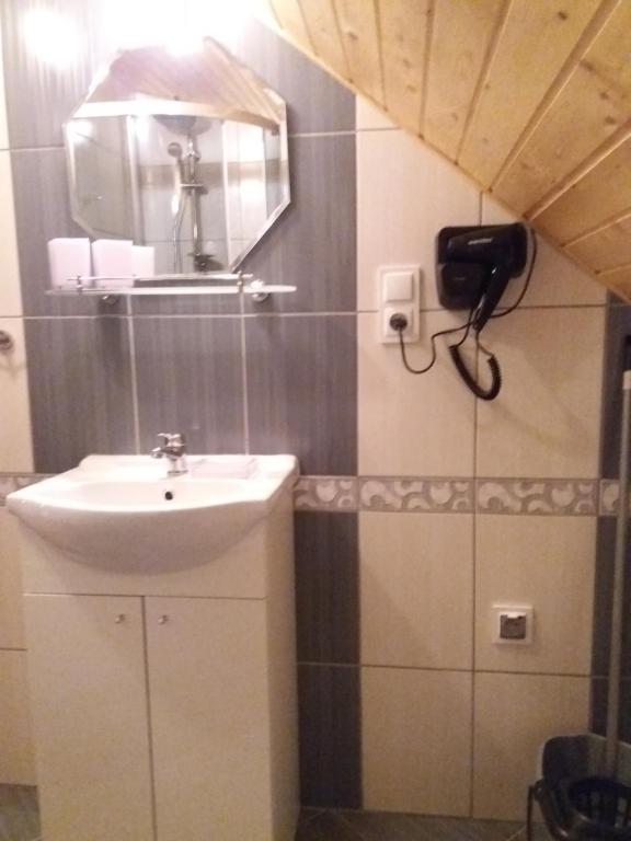 Kúpeľňa v ubytovaní Kwatery u Rybaka