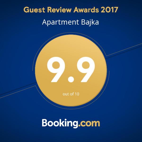 Certifikát, hodnocení, plakát nebo jiný dokument vystavený v ubytování Apartment Bajka