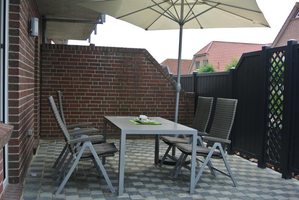 Patio nebo venkovní prostory v ubytování Seestern