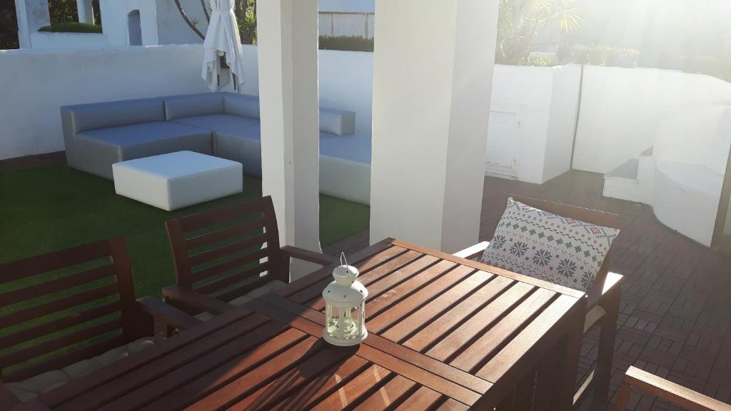 Balkón nebo terasa v ubytování Marbella Golden Beach, Luxury Beach Penthouse