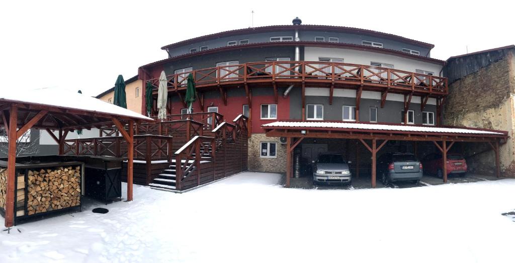 Hotel Menhard v zimě