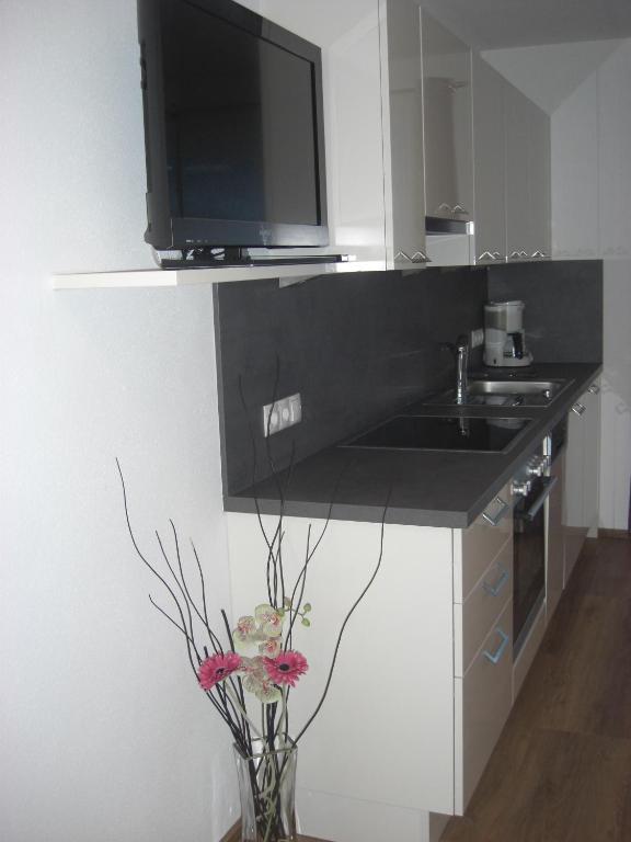 Kuchyň nebo kuchyňský kout v ubytování die Gartenwohnung - Tanja Tipotsch