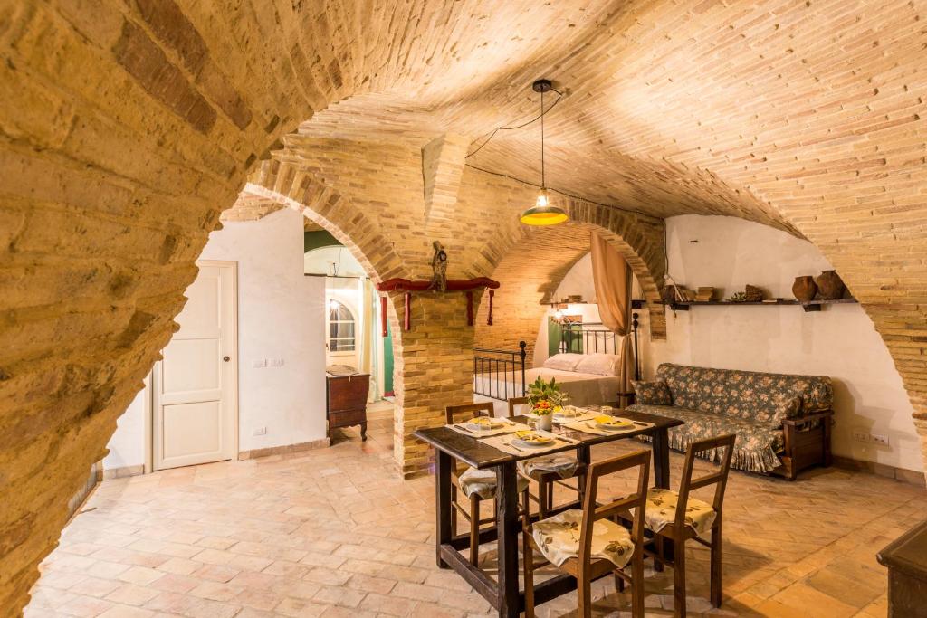 Uma área de estar em La Masseria
