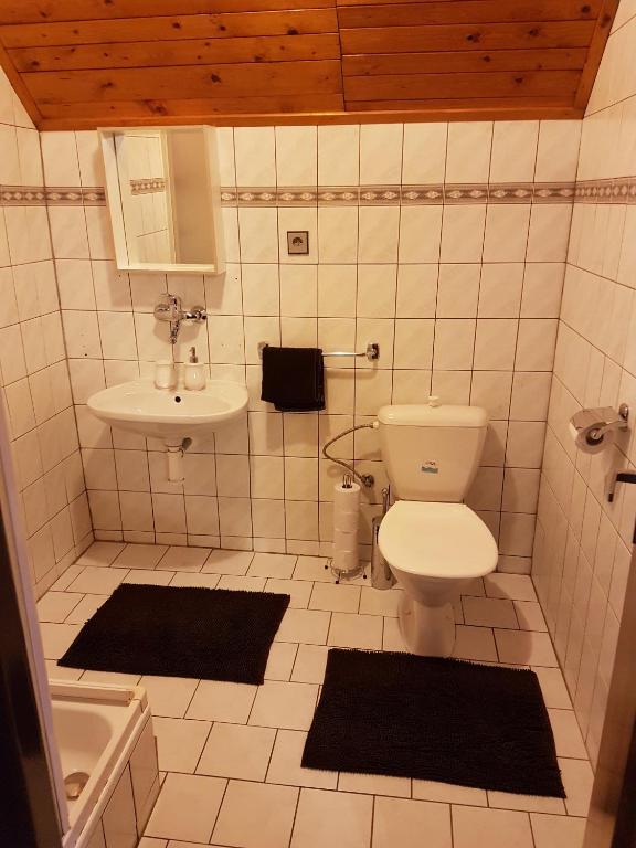 Koupelna v ubytování Ubytování v soukromí - U Hlinků