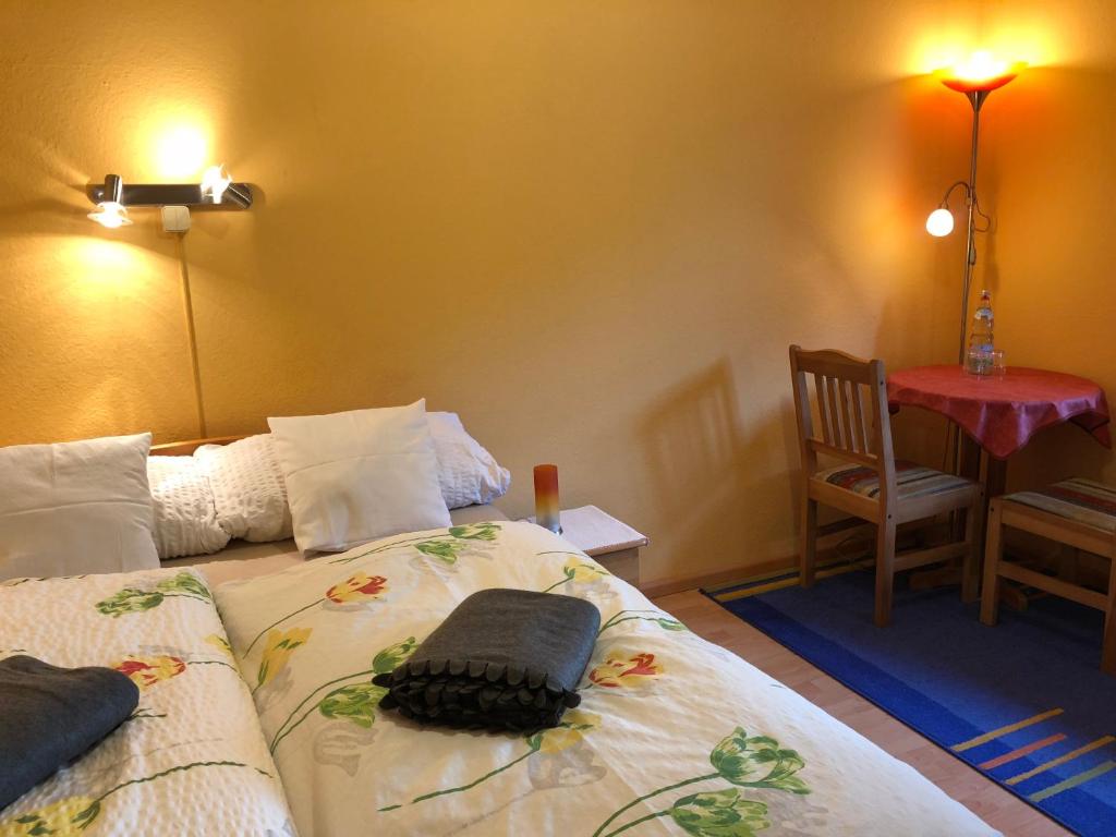 Cama o camas de una habitación en Kempfenhof