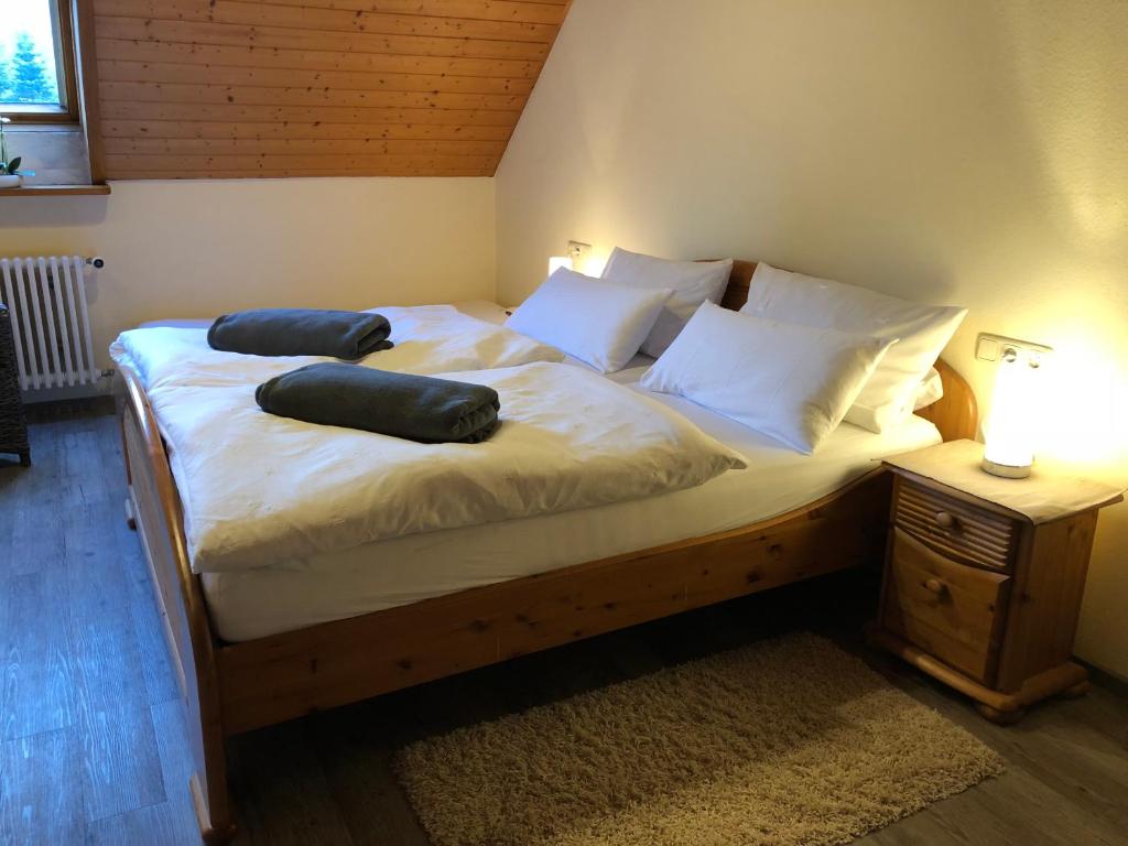 Cama o camas de una habitación en Kempfenhof