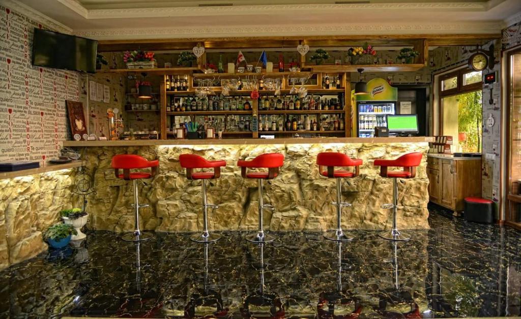 Lounge nebo bar v ubytování Hotel Emocia