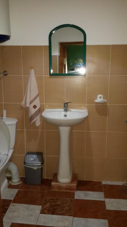 Koupelna v ubytování Hotel Emocia