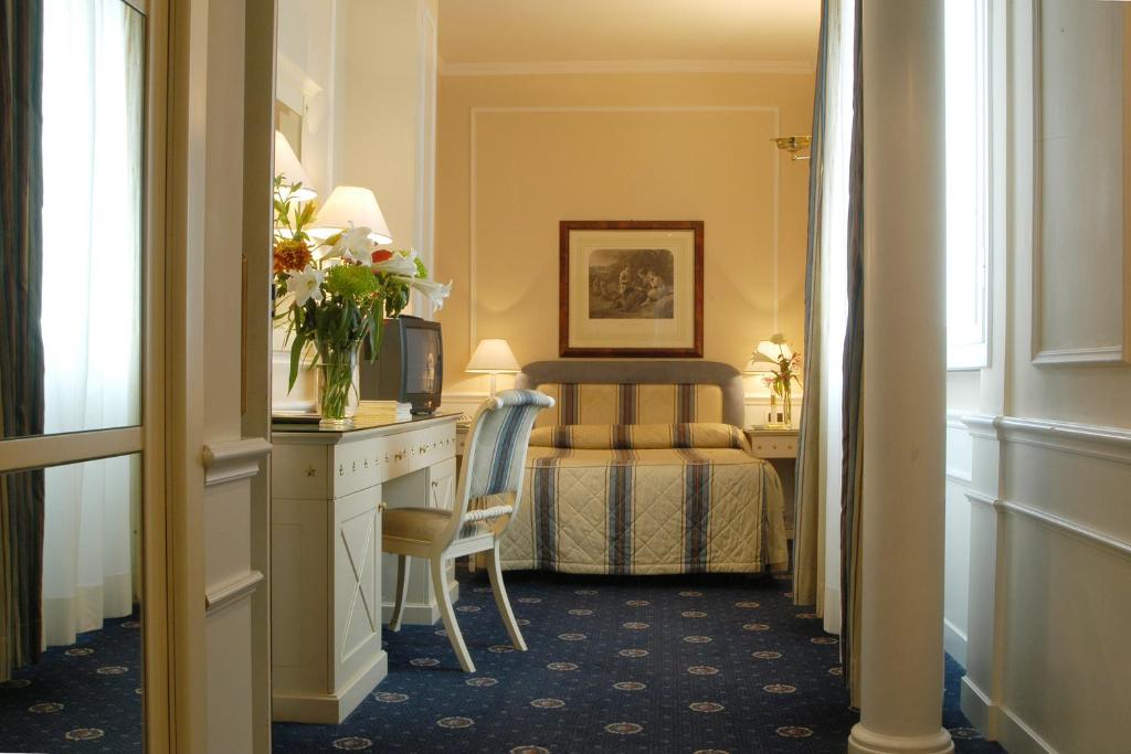 Część wypoczynkowa w obiekcie Hotel De La Ville