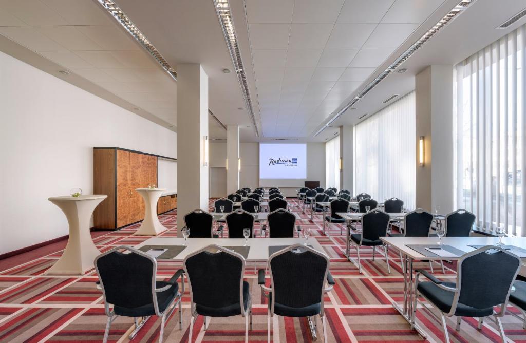 Konferenční prostory v ubytování Radisson Blu Hotel Leipzig
