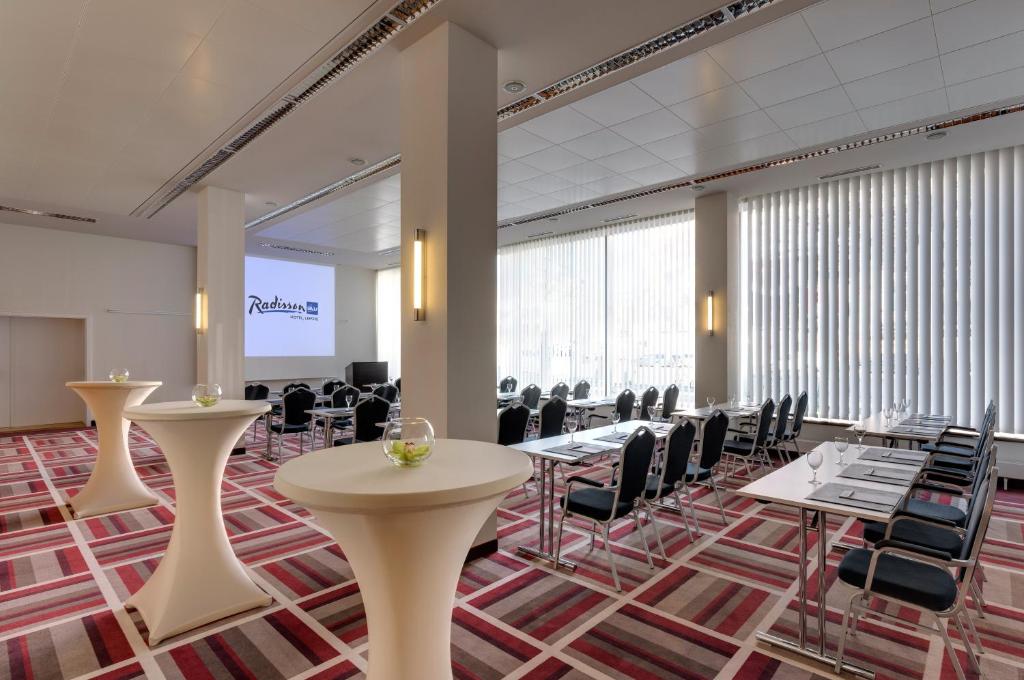 Konferenční prostory v ubytování Radisson Blu Hotel Leipzig