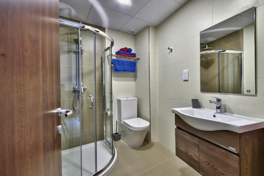 Koupelna v ubytování Central Suites St. Julian's