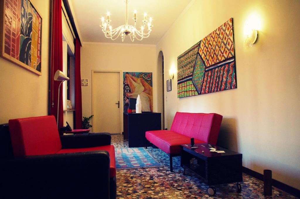Posezení v ubytování Venice Rainbow Apartment San Marco