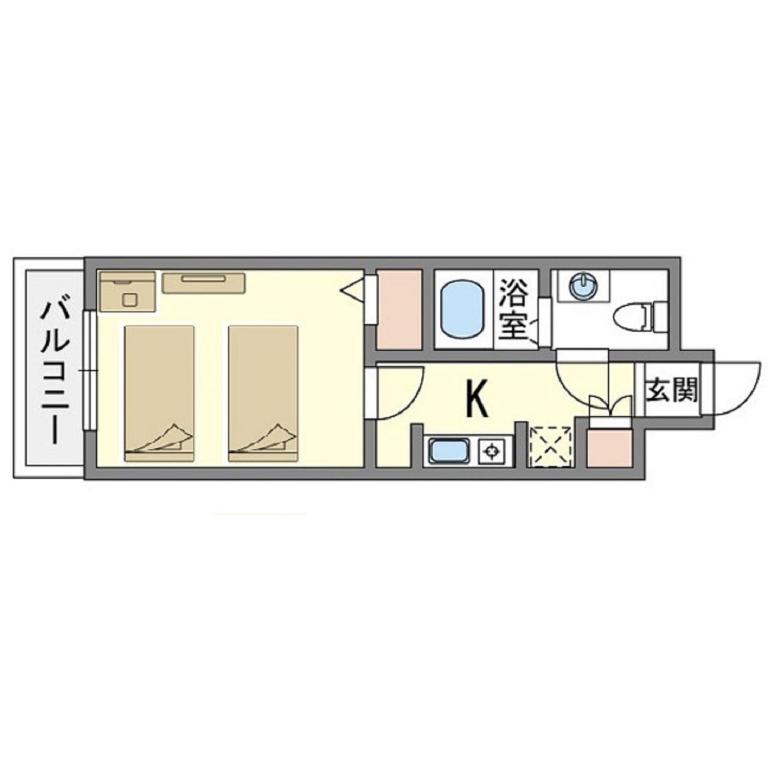 Forest Inn Fukuoka -previously Pure Tenjin- - Camera Singola Con Divano Letto