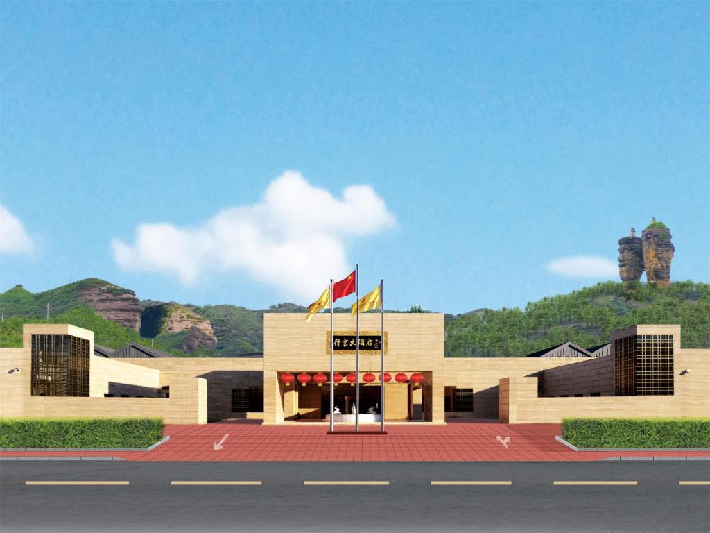 a rendering of a building on the side of a road at Chengde Imperial Palace Hotel in Chengde