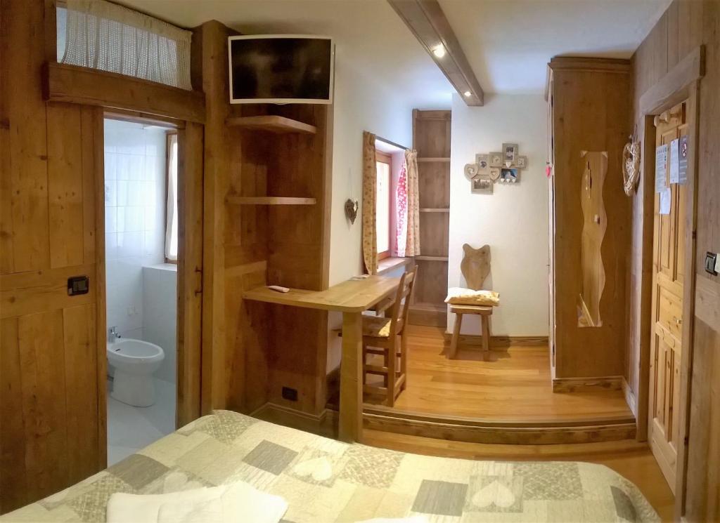 TV a/nebo společenská místnost v ubytování Hotel Paradisia