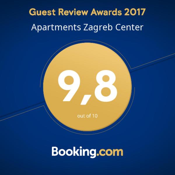 Certifikát, ocenenie alebo iný dokument vystavený v ubytovaní Apartments Zagreb Center