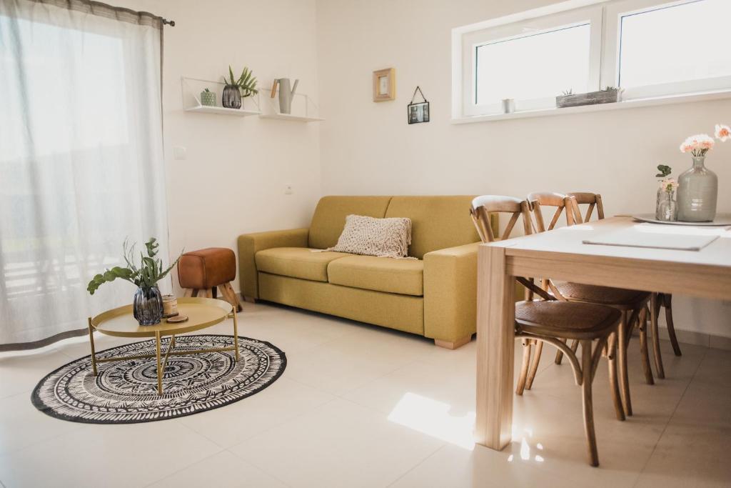 Posezení v ubytování Apartmán Dunajky