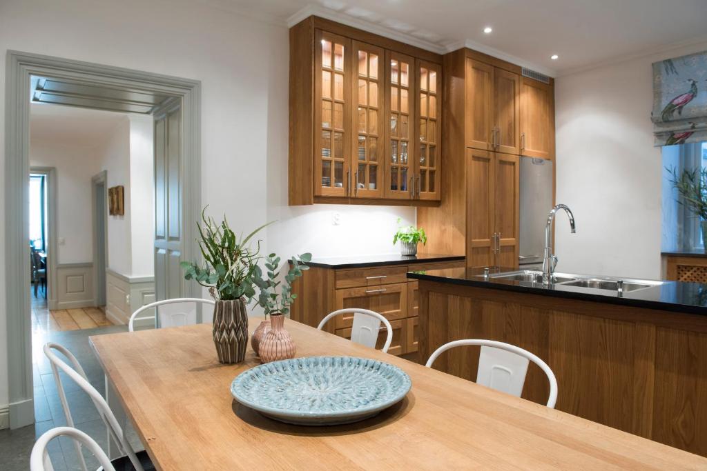 Kuchyň nebo kuchyňský kout v ubytování Residence Perseus