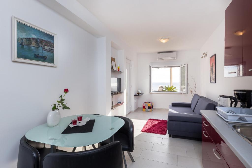 Гостиная зона в Apartments Luna