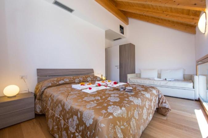 Llit o llits en una habitació de Paradiso del lago