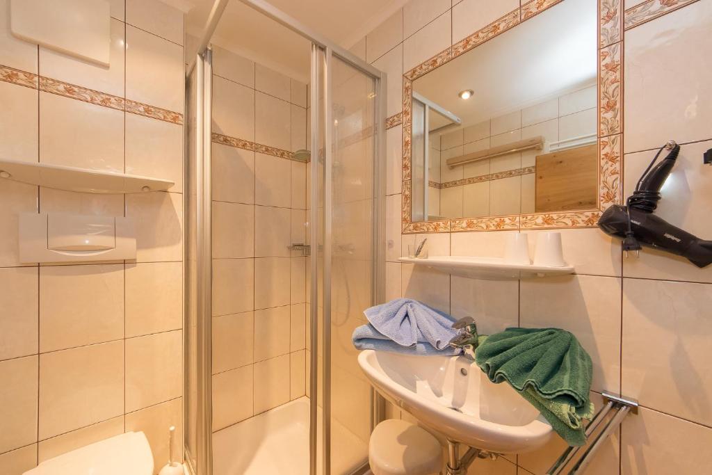 Kúpeľňa v ubytovaní Bauernhofurlaub Sinnhubgut