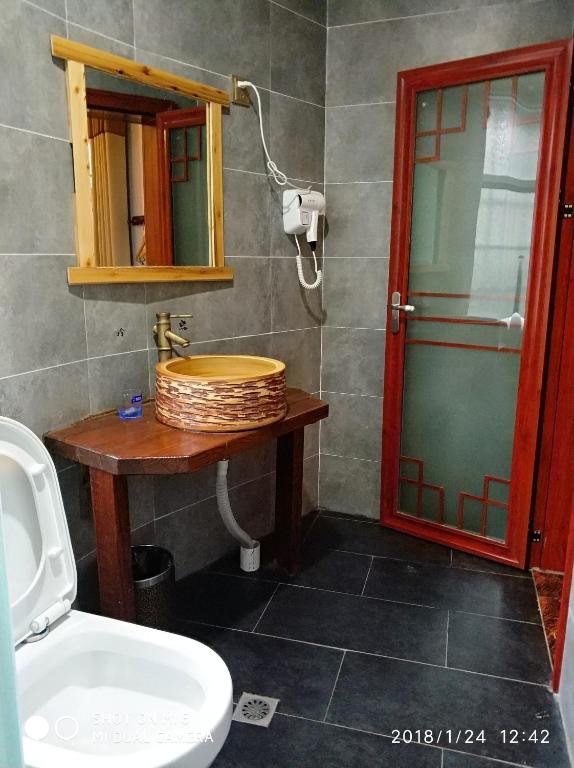 Koupelna v ubytování Tian Jia Xiao Yuan Boutique Homestay