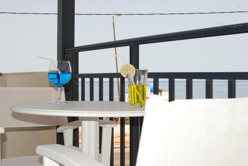 Balkón alebo terasa v ubytovaní Okirroi Villas Chersonissos