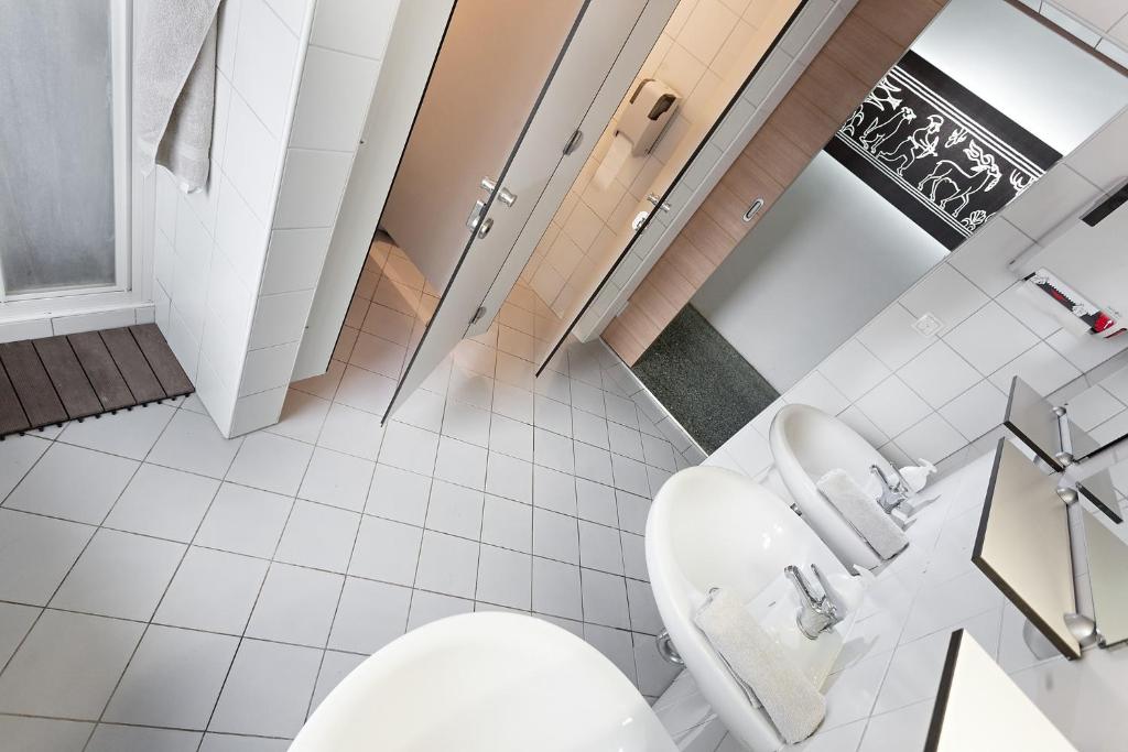 Koupelna v ubytování Hostel Situla