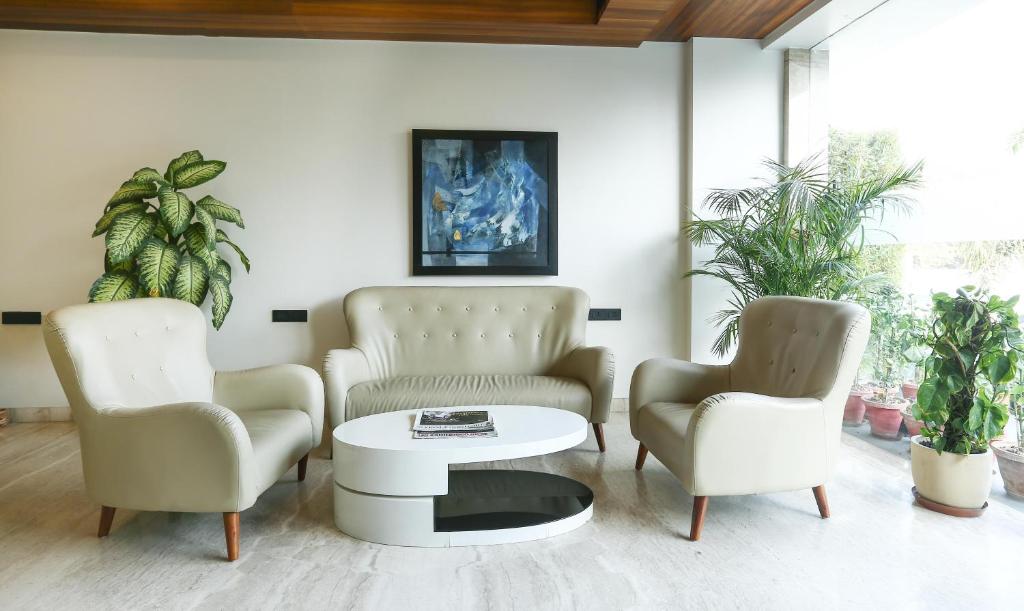 Posezení v ubytování Treebo Premium Eden Residency