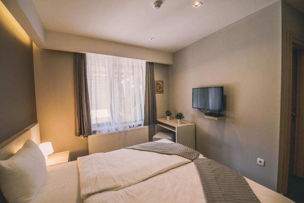 Televízia a/alebo spoločenská miestnosť v ubytovaní Hotel Nova Bentbaša