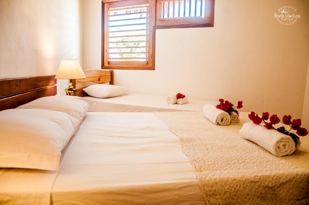 Cama ou camas em um quarto em Residence Bons Ventos Jeri