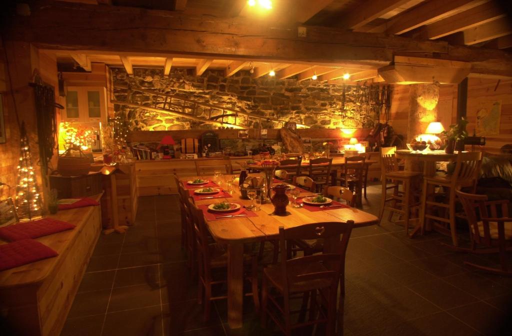 Restaurace v ubytování Ciel d'Ardeche